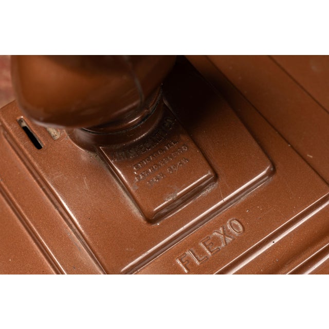 1940s Art Deco "Flexo" Industrial Fluorescent Magnifier Task Lamp For Sale - Image 11 of 11