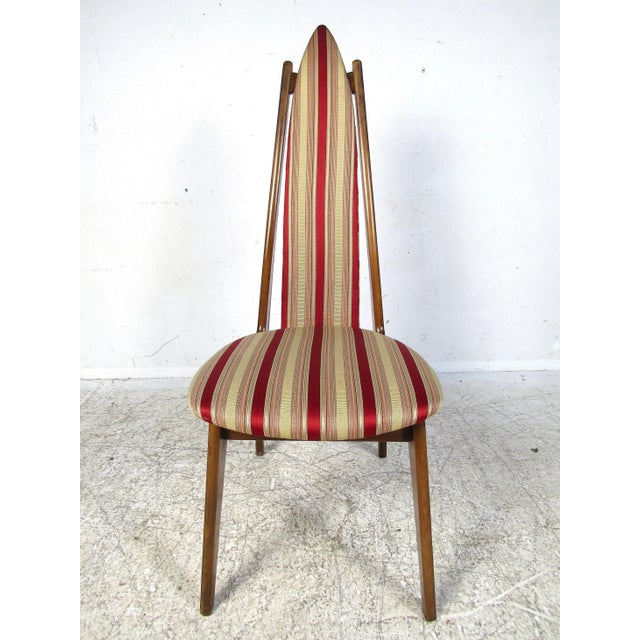 Adrian Pearsall Mid 20th Century Highback Dining Chairs Attributed to Adrian Pearsall - 6 Pieces For Sale - Image 4 of 11