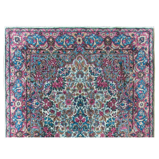 Early 20th Century Persian Kirman Rug For Sale - Image 14 of 16