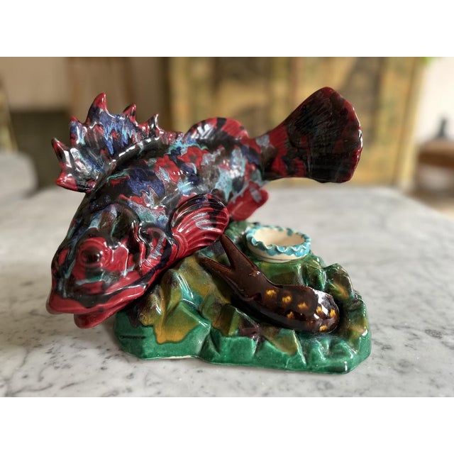Ceramic Ceramic Fish in the style of Vallauris, 1950s For Sale - Image 7 of 16