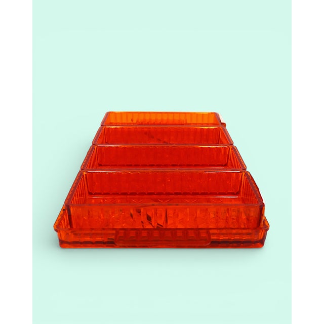 Vintage Polish Space Age Dessert Trays, 1973, Set of 5 For Sale - Image 10 of 18