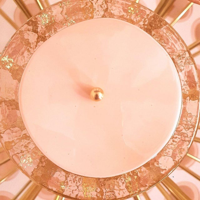 Large Pink Murano Glass Sputnik Chandelier 1980s. For Sale - Image 12 of 12