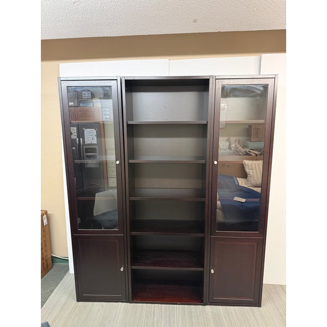 Design Plus Gallery presents a Set of Three Wall Storage Cabinet Units of Contemporary Style. The cabinets fit together...