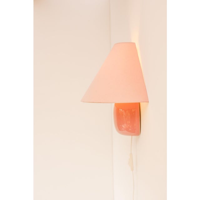 Vintage Scandinavian Wall Sconce in Pink from Ikea, 1980s For Sale - Image 5 of 17