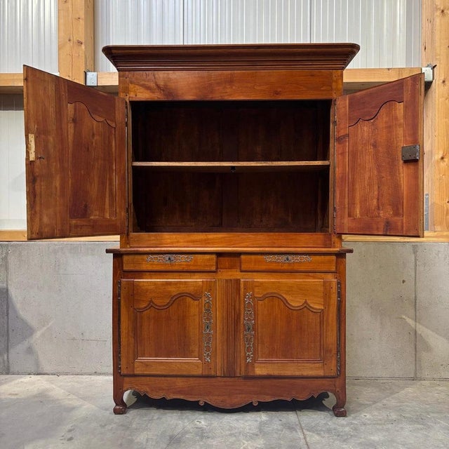Antique Cabinet in Cherrywood, 1750s For Sale - Image 14 of 18