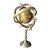 Late 20th Century Brass Gold-Tone Metal Globe on Tall Stand For Sale