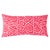 Abstract Schumacher x David Kaihoi Jagged Maze 24" Lumbar Pillow in Pink For Sale - Image 3 of 3