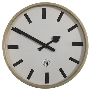 Large Vintage Industrial Factory or Station Clock from Telefonbau Und Normalzeit, 1960s