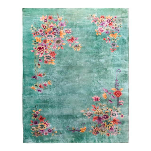 Early 20th Century Chinese Art Deco Rug For Sale