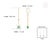 Contemporary 2.15ct Emerald & Diamond Floating Drop Earrings in 14k Gold- 2 Pieces For Sale - Image 10 of 14