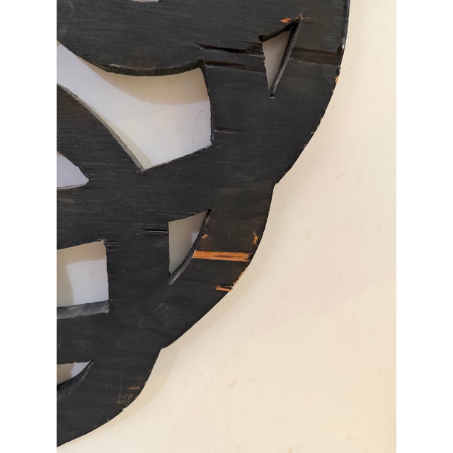 1986 Charles Greeley Carved Wood Wall Sculpture For Sale - Image 12 of 12