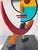 1970s Abstract Geometric Face Wood Sculpture, Signed For Sale - Image 5 of 15