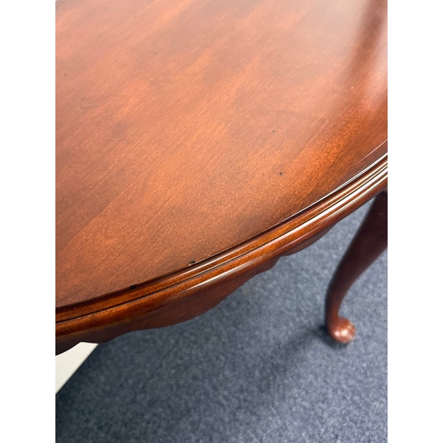 Kincaid Solid Cherry Georgian Demi Lune Console Table For Sale - Image 9 of 12