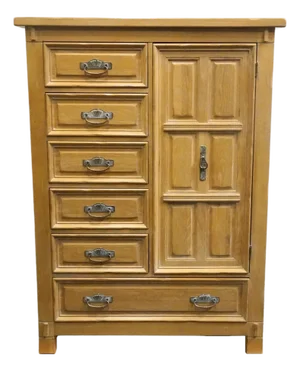Link Taylor Solid Pine Taos Collection Southwestern Spanish Revival 43" Door Chest 716-309