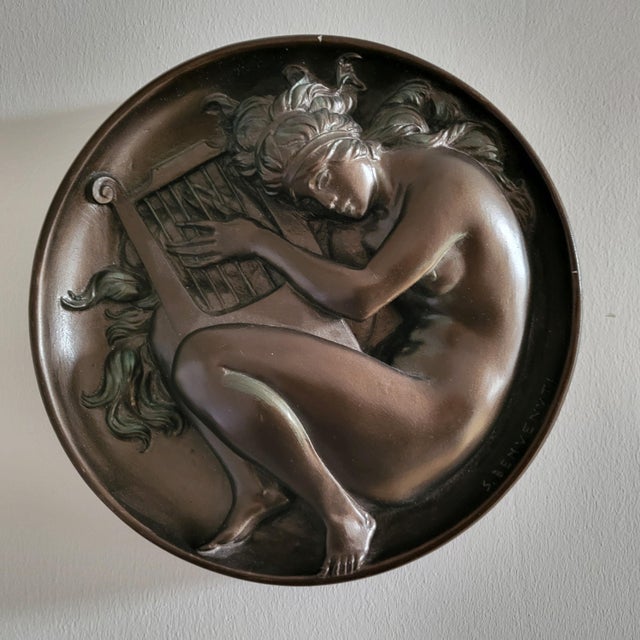 1950s Mid-Century Modern Italian Plaster Relief, 1960s For Sale - Image 5 of 5