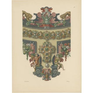 Hefner-Alteneck, Necklace with Decorative Elements, 1890, Paper For Sale