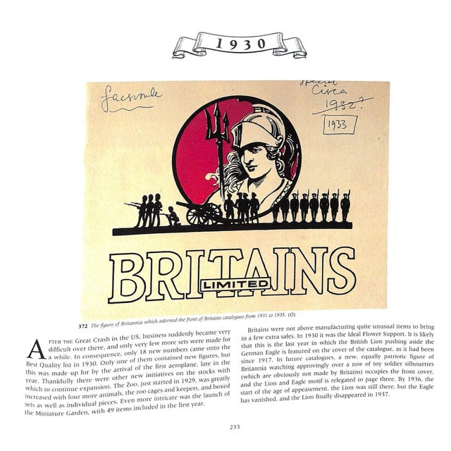 Red "The Great Book of Britains 100 Years of Britains Toy Soldiers 1893-1993" Opie, James For Sale - Image 8 of 12