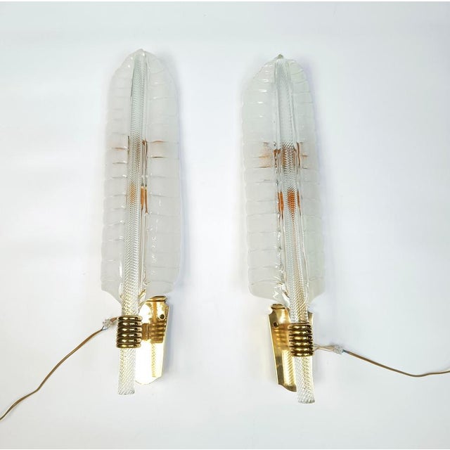 Large Wall Lights attributed to Andre Arbus & Veronese, 1950s, Set of 2 For Sale - Image 9 of 14