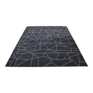Moroccan Beni Ourain Professional Hand Knotted Wool Rug, 8'2 X 10 For Sale