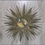Vintage Gilt Sunburst Wall Light with Textured Dome, 1950s For Sale - Image 10 of 14