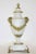 A very finely detailed rare and precious 19th century white marble Cassolette with ovoid marble body, gilt bronze mounts-...