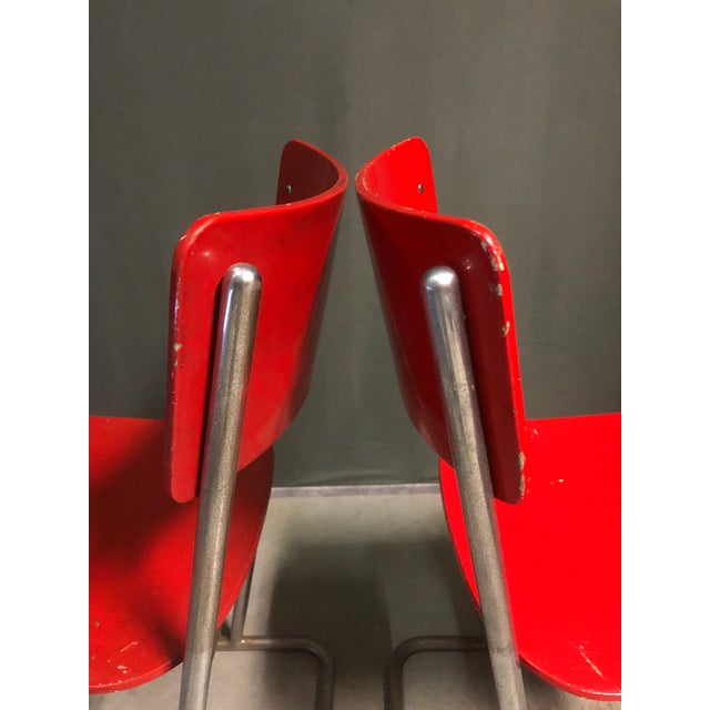 Red Vintage Bauhaus Tubular Chairs, 1920s, Set of 2 For Sale - Image 8 of 9