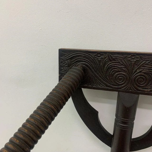 Swedish Munk Tripod Armchair in Oak, 1960s For Sale - Image 9 of 13