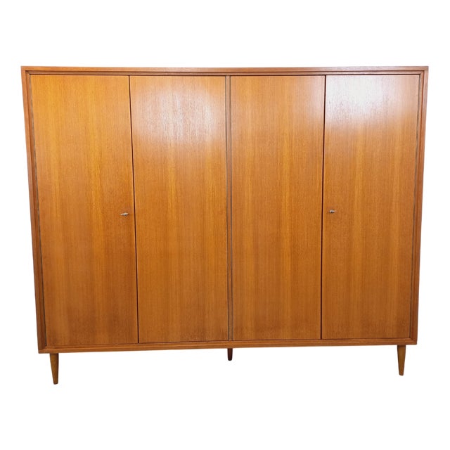 Mid-Century Scandinavian-Style Teak Wardrobe, 1960s For Sale