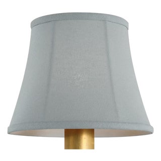 Visual Comfort Signature 6" Blue Linen Bell Empire Shade For Sale