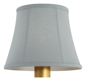 Visual Comfort Signature 6" Blue Linen Bell Empire Shade