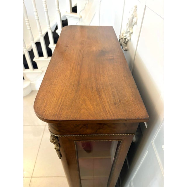 Mid 19th Century Antique Victorian Inlaid Burr Walnut Pier Cabinet, 1860 For Sale - Image 5 of 13