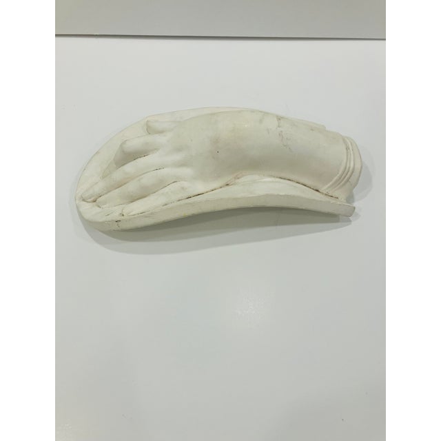 1970s Grand Tour Style Cast Plaster Hand For Sale - Image 4 of 5