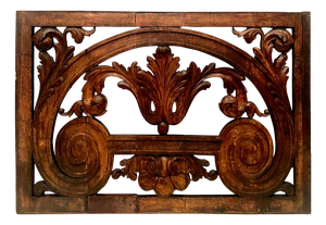 Decorative Carved Oak Panel, 1800s