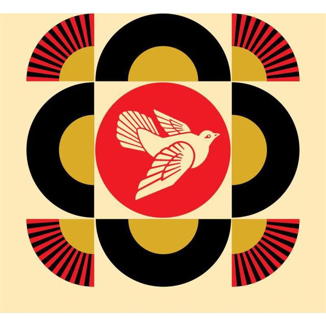 Shepard Fairey (Obey), Dove Geometric White, Screenprint For Sale