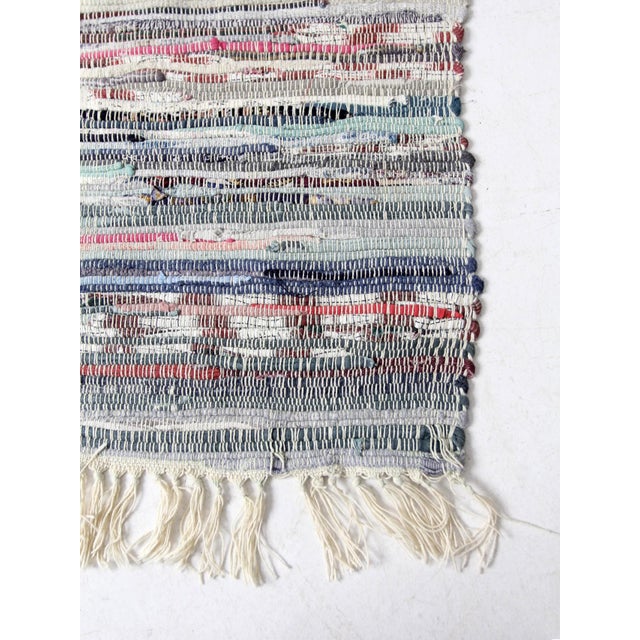 Blue Vintage Farmhouse Rug For Sale - Image 8 of 8