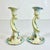 Early 1990s Antique French Victorian W G Limoges Porcelain Hand Painted Candle Holders - A Pair For Sale - Image 11 of 16
