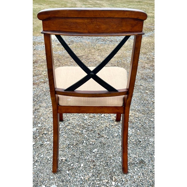 Lane Furniture Rustic European X Back Dining Chairs - Set of 4 For Sale In New York - Image 6 of 11
