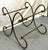 Transparent Vintage Scroll Wrought Iron and Brass Square Coffee Table With Beveled Glass Top For Sale - Image 8 of 18