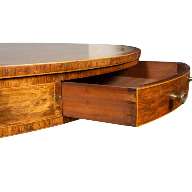 Late Regency Mahogany And Rosewood Drum Table For Sale - Image 4 of 12