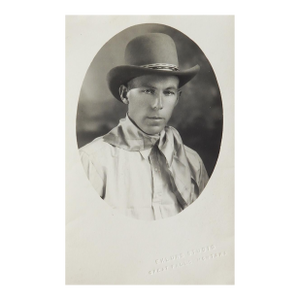 Early 20th Century Photograph Montana Cowboy Great Falls Montana