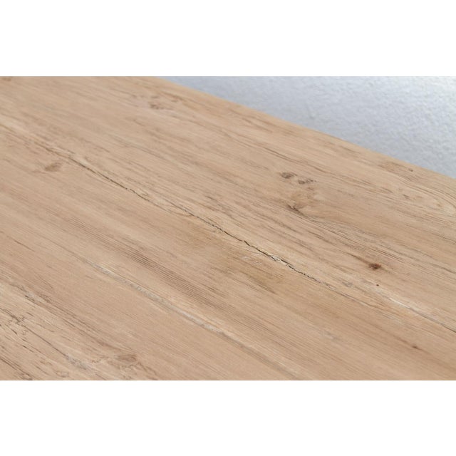 Wood The Dordogne, 120"Long Tavern Style Trestle Table For Sale - Image 7 of 14