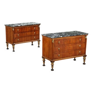 Antique Empire Chests of Drawers in Walnut For Sale