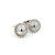 Metal 1990s Georg Jensen Estate Round Beaded Mens Cufflinks Silver, 2 Pieces For Sale - Image 7 of 12