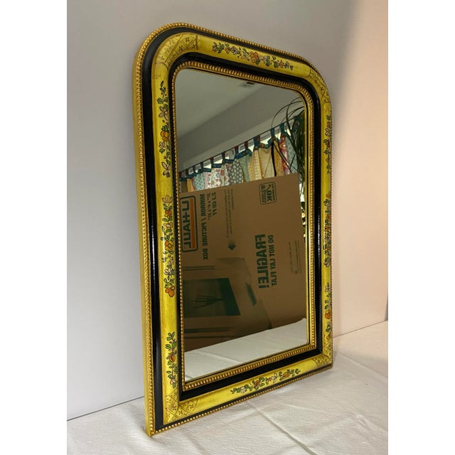 Vintage 1960's LaBarge Hand Painted Mirror For Sale In Atlanta - Image 6 of 11
