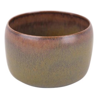 Small Brownish Glass and Stoneware Model No. 25 Bowl by Eva Staehr-Nielsen, 1960s For Sale