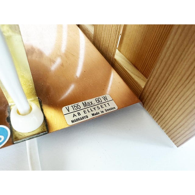 V155 Wall Lamps in Pine by Hans-Agne Jakobsson, 1960s, Set of 2 For Sale - Image 11 of 13