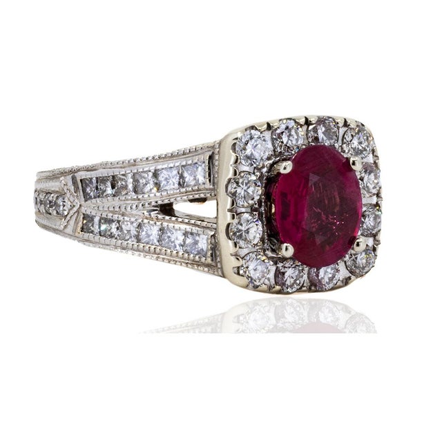 Contemporary Late 20th Century Neil Lane Ruby Ring, Size 6 For Sale - Image 3 of 5
