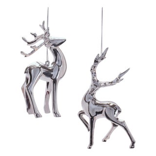 Glass Deer Ornaments (Set of 6) For Sale