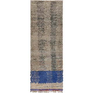 Doris Leslie Blau Vintage Moroccan Wool Runner For Sale