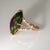 2020s 4.1Ct Black Opal Ring With Earth Mined Diamonds Accents: Solid 14k Gold, Size 6.75 For Sale - Image 5 of 8